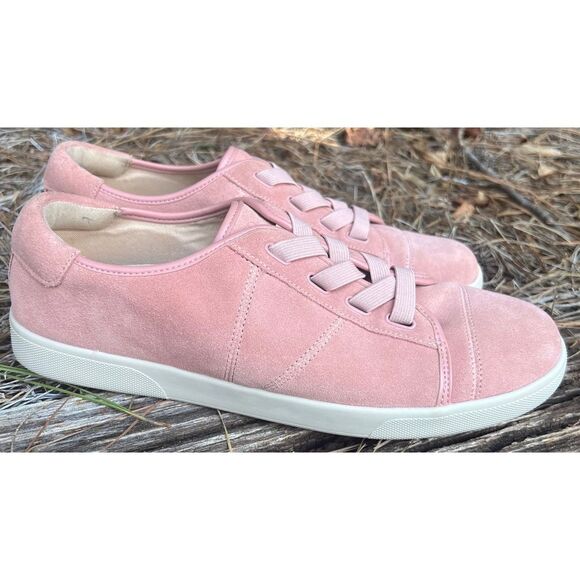 Vionic WOMEN’s Jean suede pink slip on sneakers Size 9.5 - Picture 8 of 11